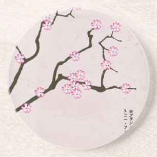 tony fernandes's antique blossom 4 sandstone coaster