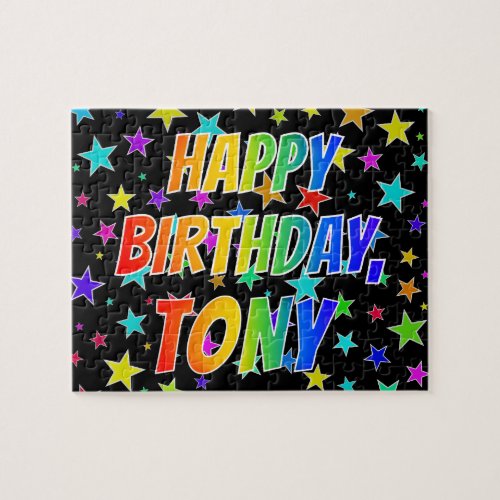 TONY First Name Fun HAPPY BIRTHDAY Jigsaw Puzzle
