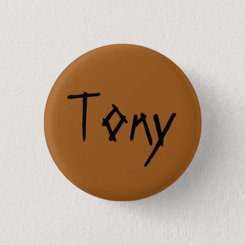 Tony from orphan Black distressed font Button