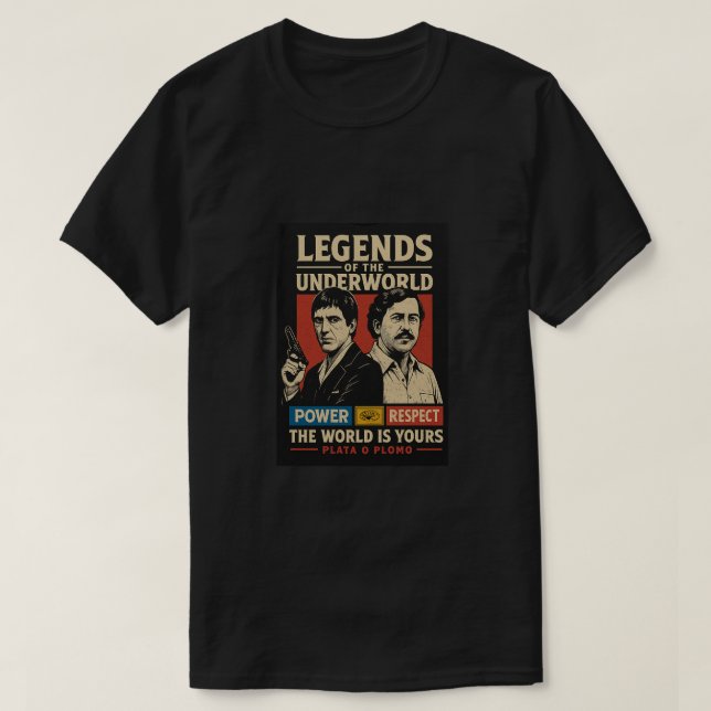 tony montana pablo escobar T-Shirt (Design Front)