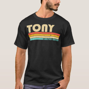 TONY Name Personalized Retro Vintage 80s 90s Birth T-Shirt