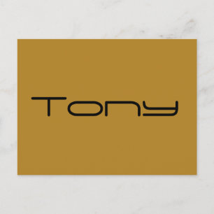 Tony, Orphan Black chraacter,geometric font Postcard