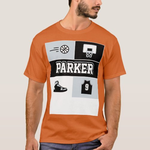 Tony Parker 9 San Antonio Spurs T_Shirt