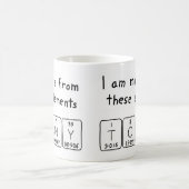 Tony periodic table name mug (Center)