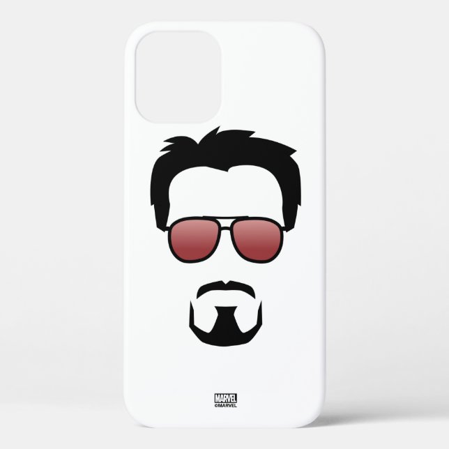 Tony Stark Hairstyle Icon With Aviator Sunglasses Case-Mate iPhone Case (Back)