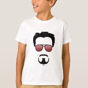 Tony Stark Hairstyle Icon With Aviator Sunglasses T-Shirt