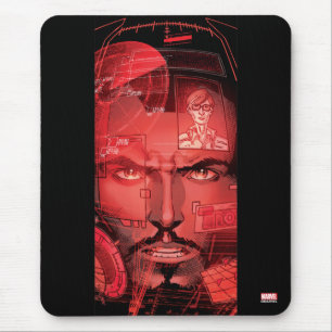 Tony Stark In Iron Man Suit Mouse Pad