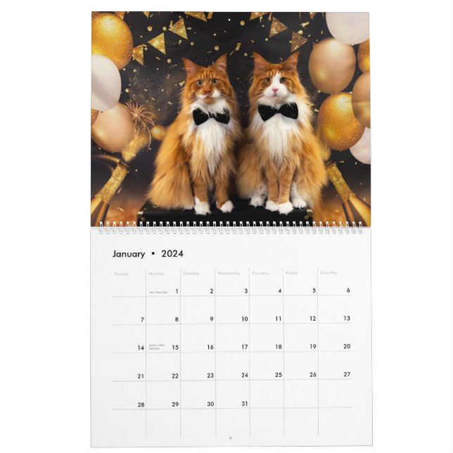 Tony Teddy Large 2023 Cat Calendar