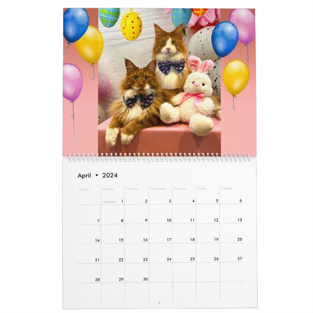 Tony Teddy Large 2023 Cat Calendar