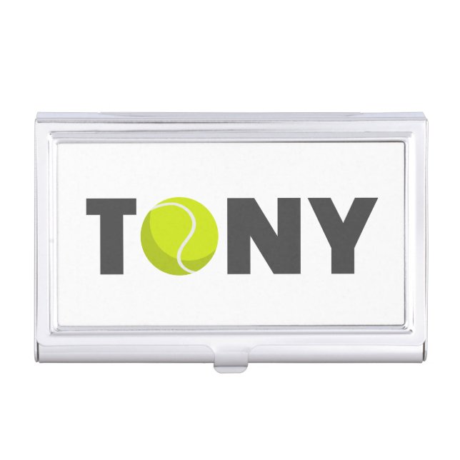 Tony Tennis Business Card Case (Front)