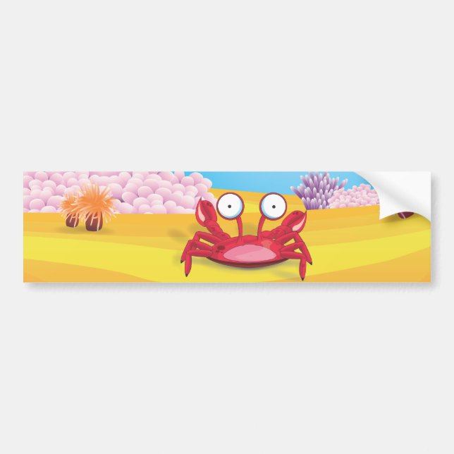 Tony the Crab Bumper Sticker (Front)