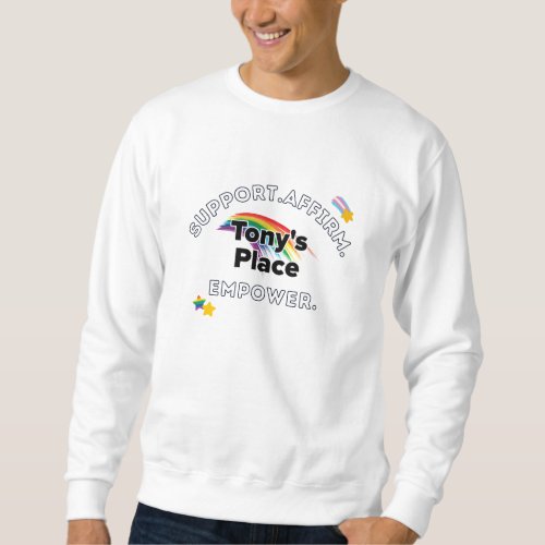 Tonys Place Special Design Pullover Sweatshirt