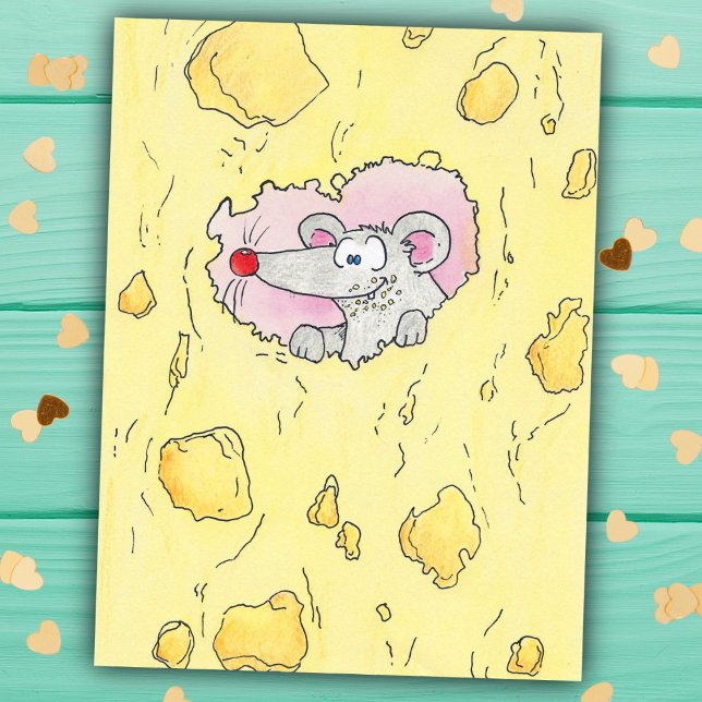 TOO CHEESY? postcard by Nicole Janes (Creator Uploaded)