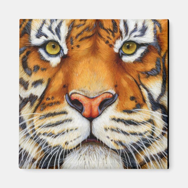 Too Close - Siberian Tiger Magnet (Front)