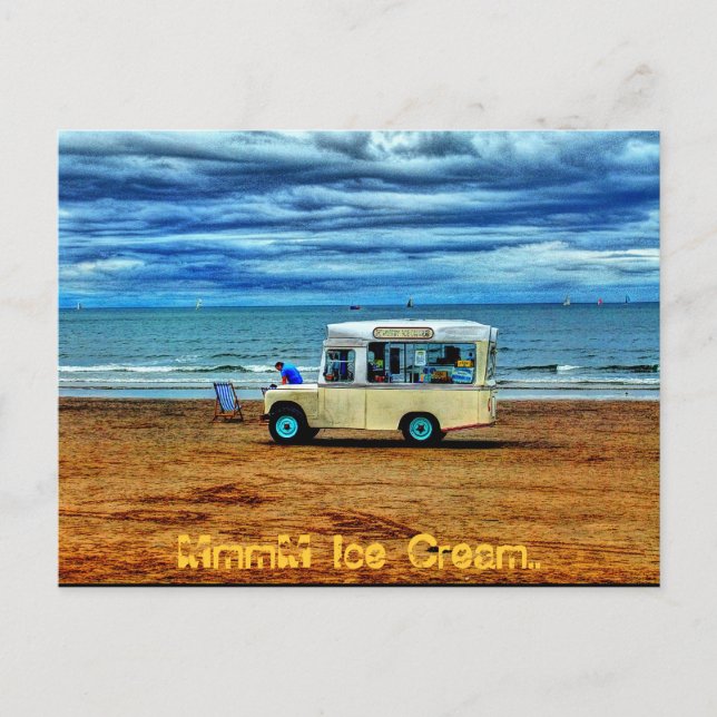 Too Cold For Ice Cream!? Postcard (Front)