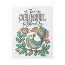 Too Colorful to Blend in Bird