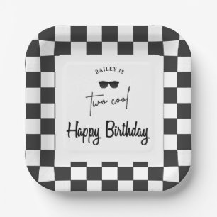 Too Cool 2nd Birthday  Paper Plates