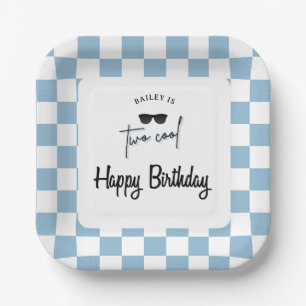 Too Cool 2nd Birthday  Paper Plates