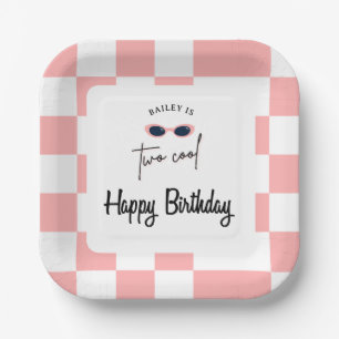 Too Cool 2nd Birthday  Paper Plates