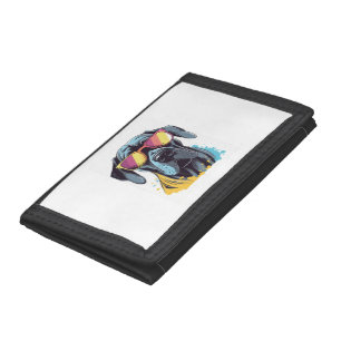 Too Cool for Dog Days Trifold Wallet