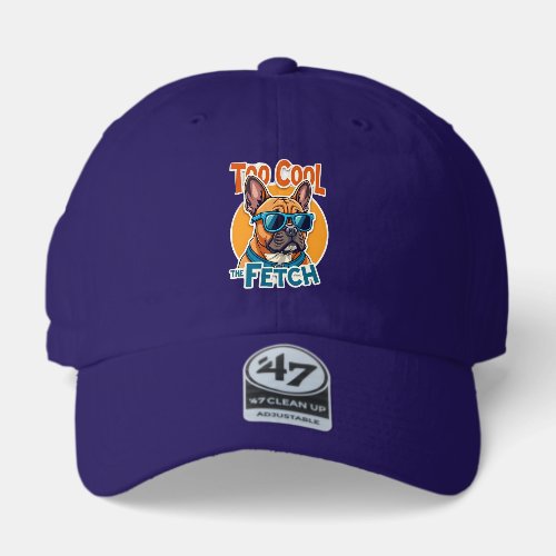 Too Cool for Fetch French Bulldog Vintage Sunglass 47 Brand Hat