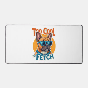 Too Cool for Fetch French Bulldog Vintage Sunglass Desk Mat