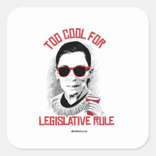 Too Cool for Legislative Rule Square Sticker