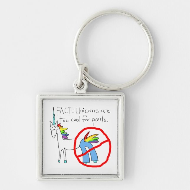 Too Cool For Pants Keychain (Front)