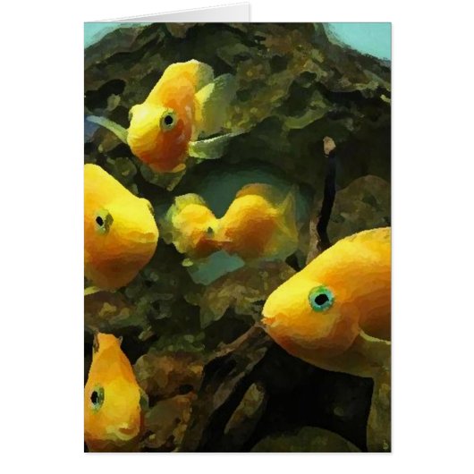 Too cool for school fish hangout (in Paint) Cards (Front)
