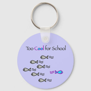 Too Cool for School - Fish Keychain