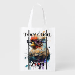 Too Cool for the Zoo - Chicken Grocery Bag