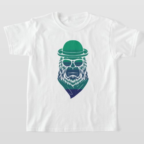 Too cool for this shirt green Ape by Pixel Pizzazz