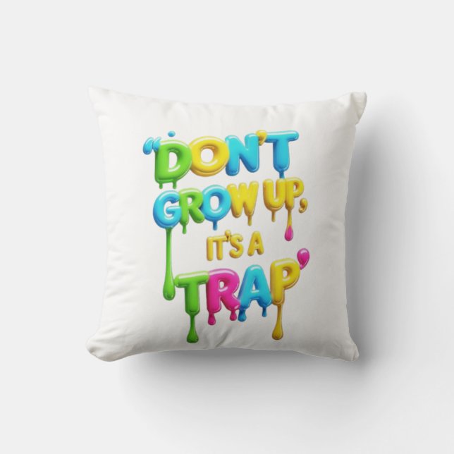 Too Cool for This Weather | Funny Quote Throw Pill Pillow (Front)