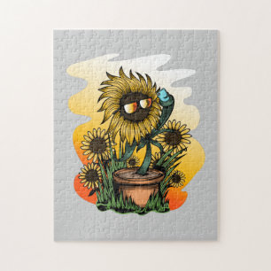 Too Cool Sunflower Jigsaw Puzzle