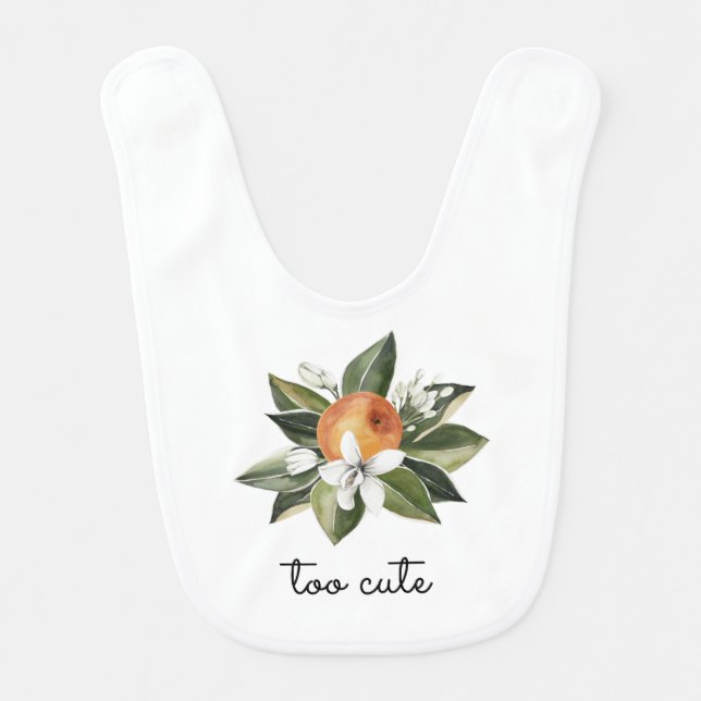 Too Cute Baby Bib Little Cutie Baby Bib (Front)