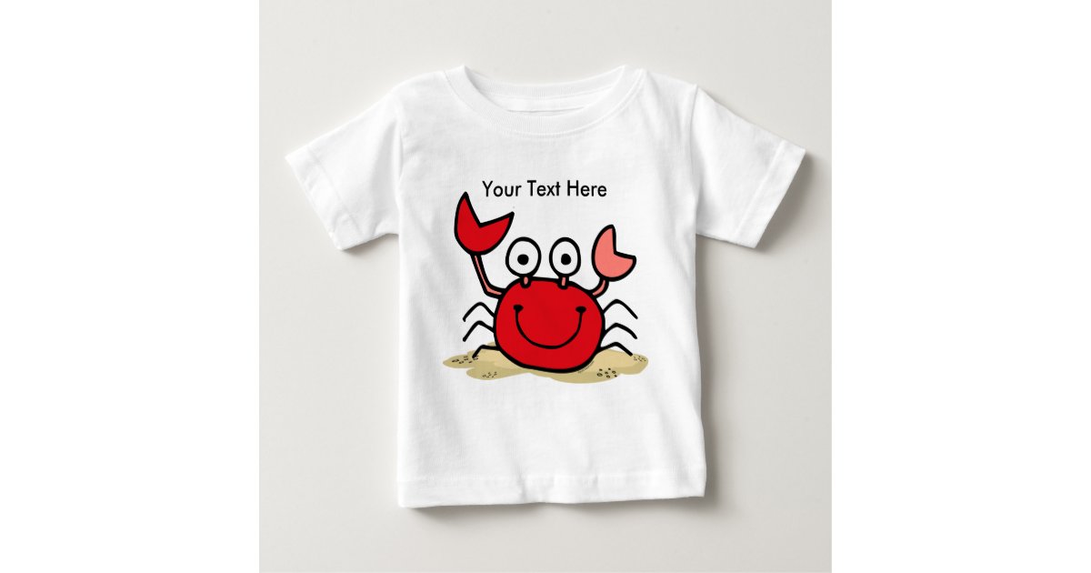 Too Cute Crab Custom T-shirt | Zazzle