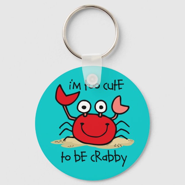 Too Cute Crab Keychain (Front)