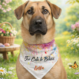 Too Cute Dog Gift for Dog Mom Pet Bandana Collar