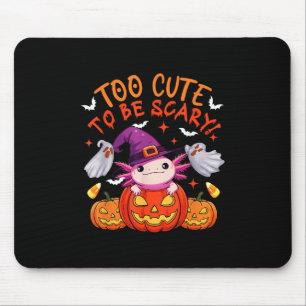 Too Cute Funny Joke Scary Halloween Axolotl Cospla Mouse Pad