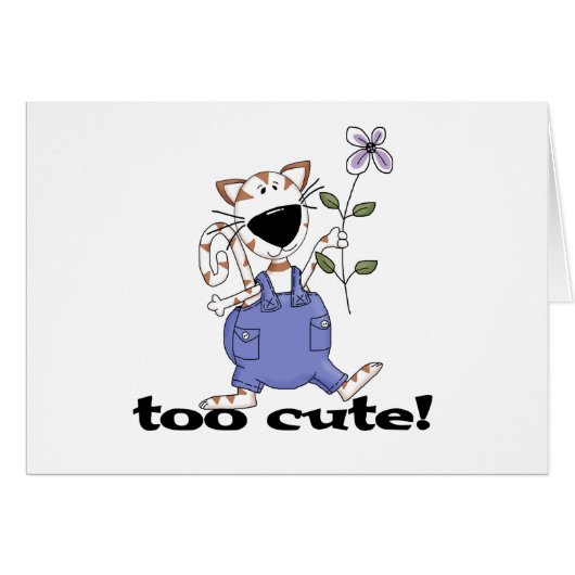 Too Cute Kitty Cat Cards (Front Horizontal)