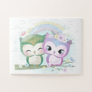 Too Cute Owls Jigsaw Puzzle