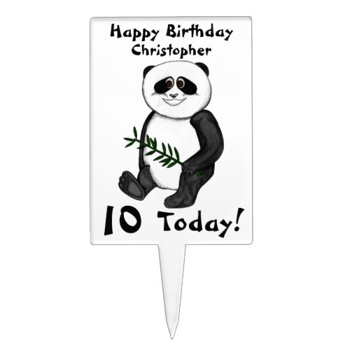 Too Cute Panda Bear Cake Topper