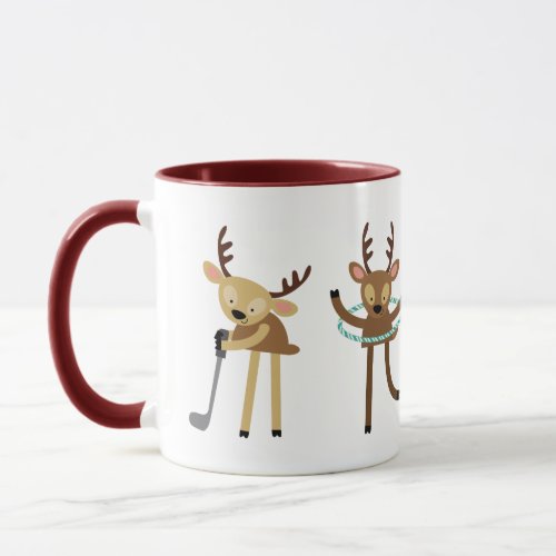 Too Cute Reindeer Games Christmas Mug