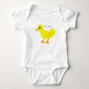 Too Cute Rubber Ducky Baby T-Shirt Baby Bodysuit