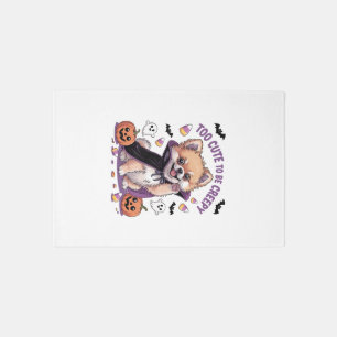 Too Cute to be Creepy Halloween Tee PNG Rug