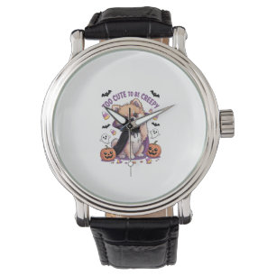 Too Cute to be Creepy Halloween Tee PNG Watch