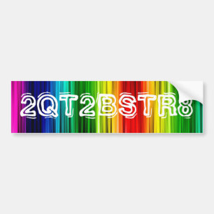 Too Cute to be Straight Bumper Sticker