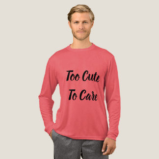 Too Cute To Care Trending T-Shirt Tri-Blend Shirt