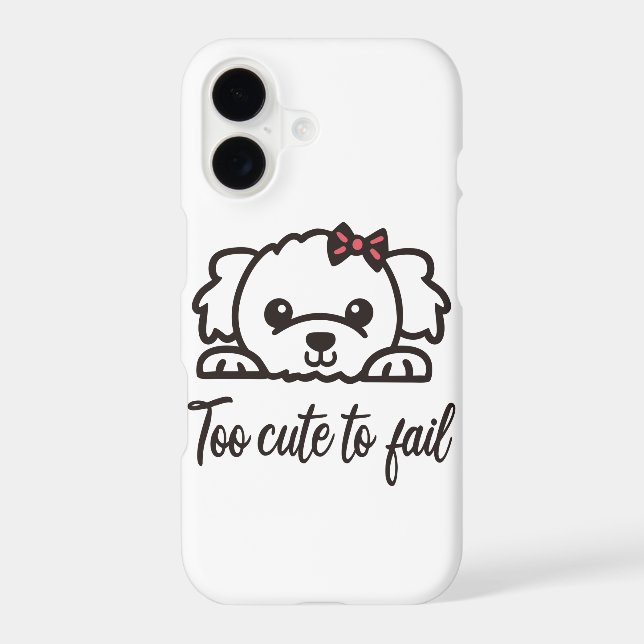 Too cute to fail(4) iphone case (Back)