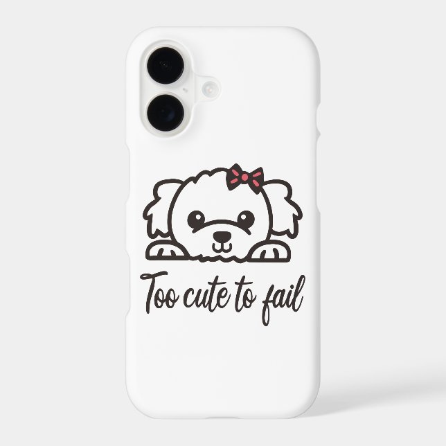Too cute to fail(4) iphone case (Back)